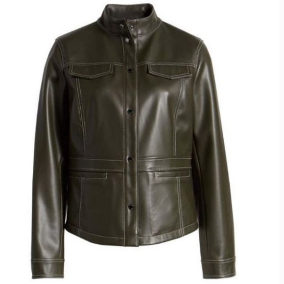 NEW ⭐️ Sam Edelman Faux Leather Jacket - Picture 5 of 11